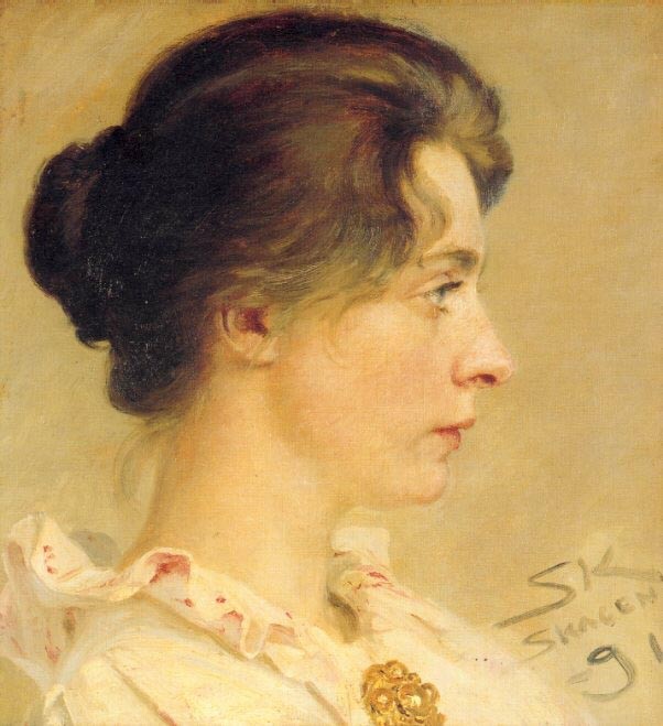 Peder Severin Kroyer Marie de perfil